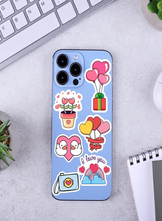 TOWNBUS | 38 Love Stickers | Perfect for Valentine Gift,laptops,Mobiles,waterbottles,Journals,Scrapbookings etc-Self-Adhesive - Image 5